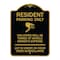 Signmission Reserved Parking Resident Parking Only Violators Will Be Towed at Owners Expense Lot, BG-1824-23035 A-DES-BG-1824-23035 - alternate 1